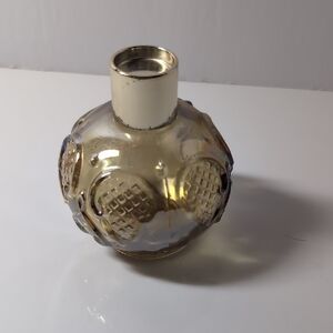 Vintage Avon Moonwind Cologne Bottle, Amber Iridescent Glass